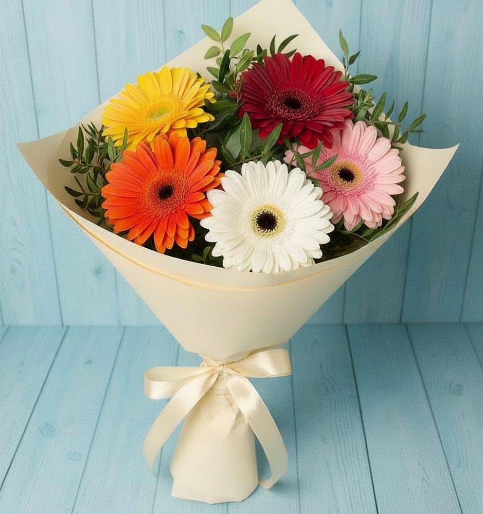 Букет цветов из: Герберы в Рождественской Хаве