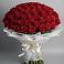 Букет 101 Красная роза Блэк Мэджик в Рождественской Хаве