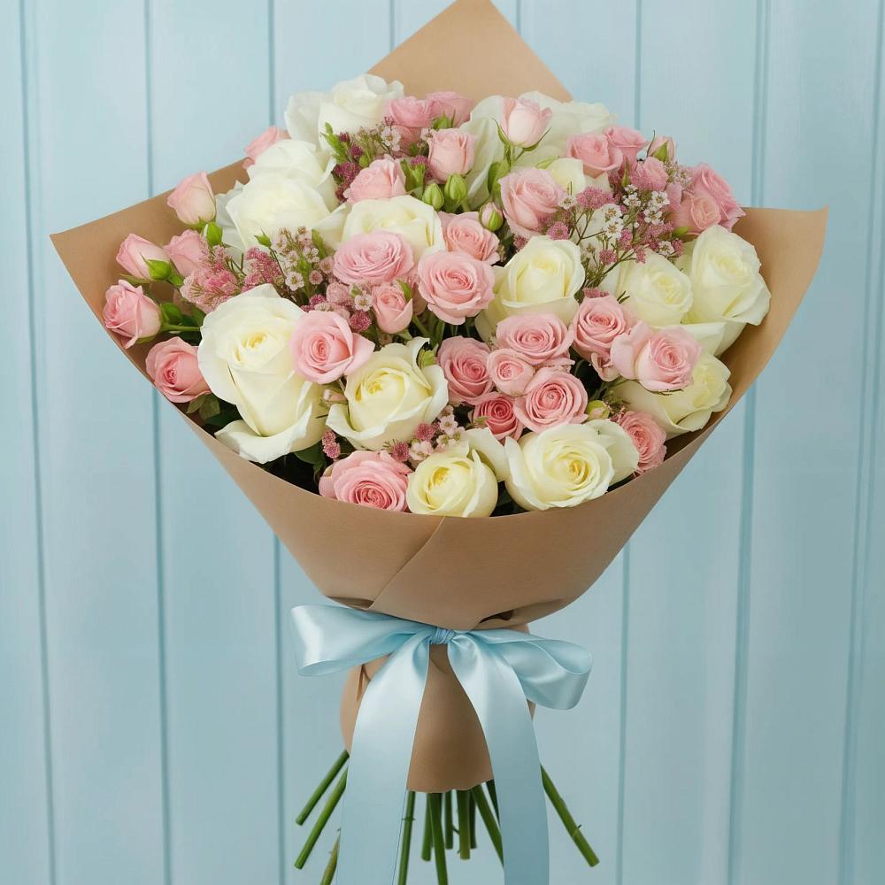 Букет цветов из: Розы в Рождественской Хаве