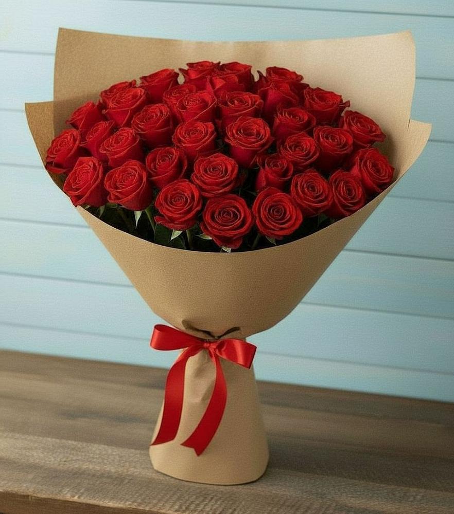 Букет Красные розы Милано в Рождественской Хаве