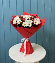 Букет цветов из:  Хризантемы #REPLACE_PRED# Рождественской Хаве