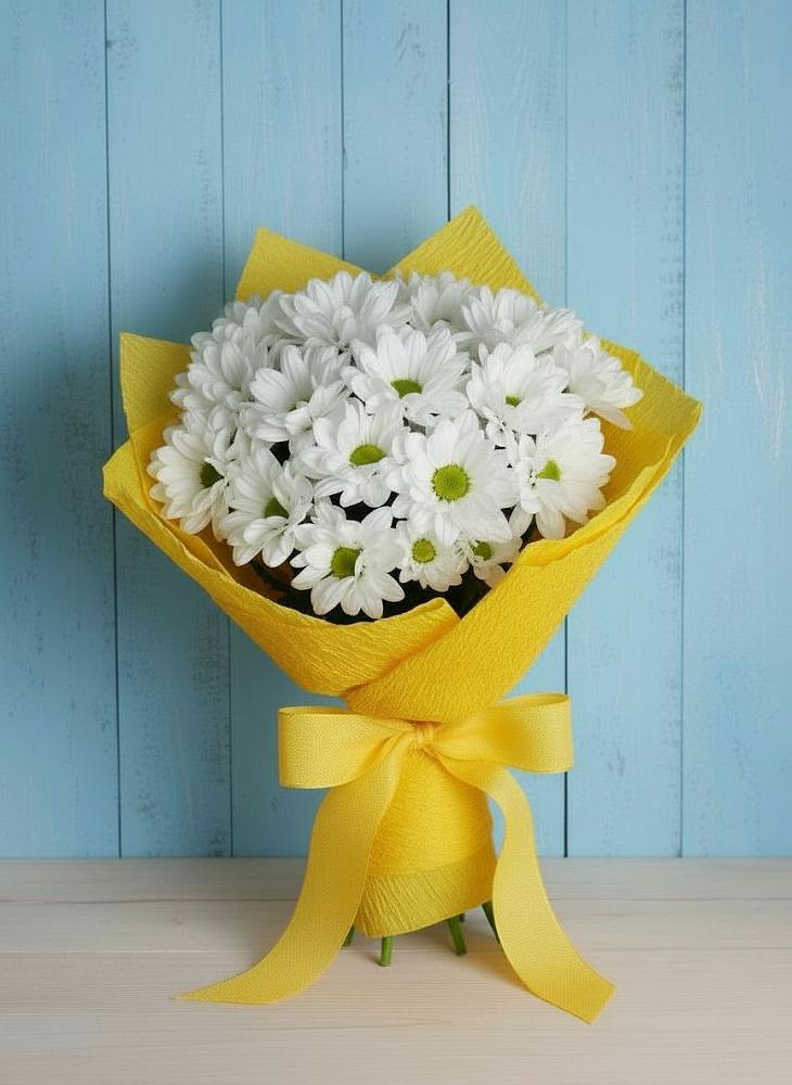 Букет цветов из: Хризантемы в Рождественской Хаве