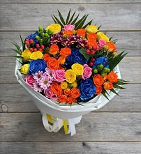 Букет цветов из:  Розы и Хризантемы в Рождественской Хаве